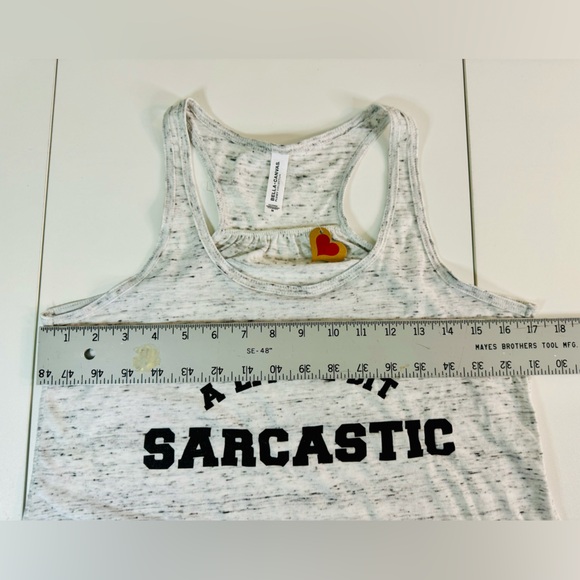 A Little Bit Sarcastic Graphic Tank Top - Size Medium - Picture 6 of 8